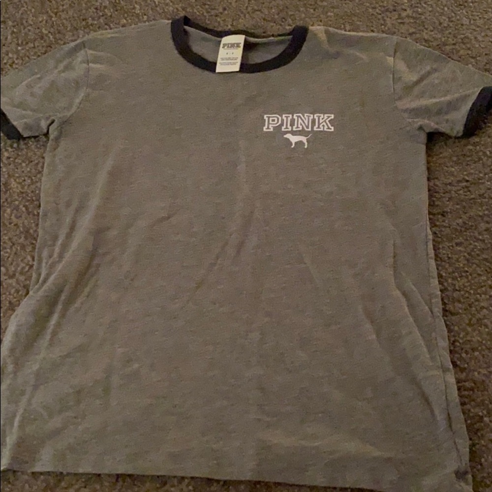 PINK grey tshirt
